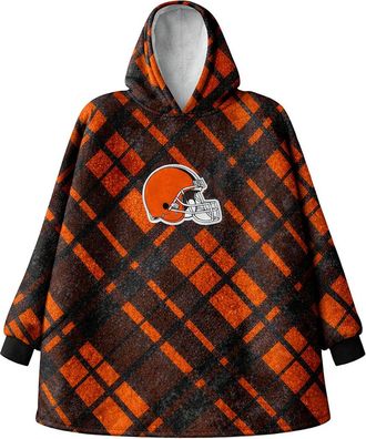 Pegasus Sports Cleveland Browns Nfl Team Hooded Sherpa Blanket
