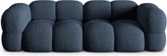 Cosmopolitan Design Sof&aacute; 4 plazas tejido estructural azul oscuro