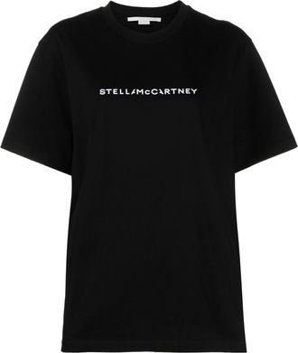 Stella McCartney &Uuml;bergro&szlig;es Baumwoll-T-Shirt mit Stella Mc Cartney-Logo