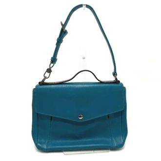 Bulgari Tweedehands leren handtassen - Dames - Vintage Handtas - Blauw - ONE Size - Leer - Vintage