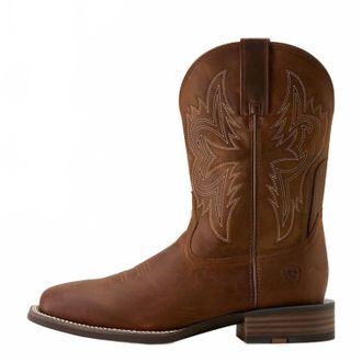 Ariat Mens Western Big Rig Wide Square Toe Cowboy Boot In Brown