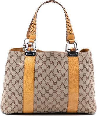 Gucci Pre-owned Gucci GG Canvas Bamboo Libeccio Tote Ladies 7AVCYM84NK7LG3E0