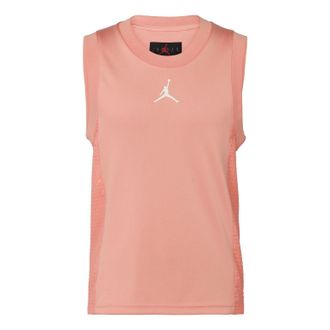 Nike Jordan Mens Air Jordan Colorblock Logo Round Neck Sleeveless Vest Orange CZ4742-808