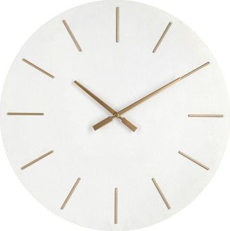 BIZZOTTO Orologio da Parete Bianco Moderno 60 cm - TIME - Colore: Nero