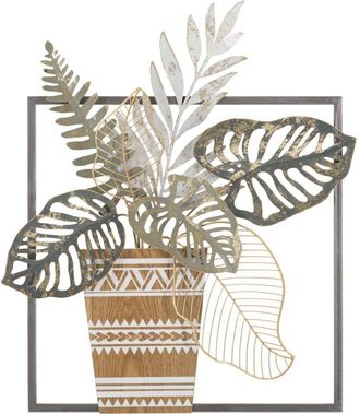 Mauro Ferretti Panel De Hierro Maceta Cm 54x6,4x62,9