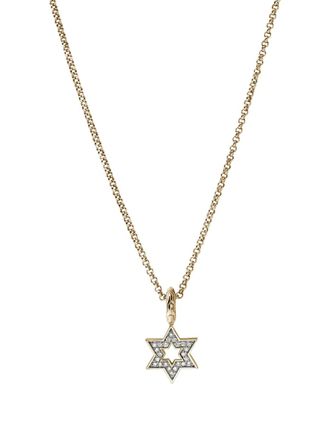 John Hardy 14K yellow gold JH Essential Star of David diamond necklace - women - 14kt Gold/Diamond - 45