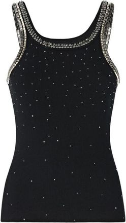 Pinko Pinko, Tops, Dames, Zwart, S, Katoen, Coriandoli Tank Top