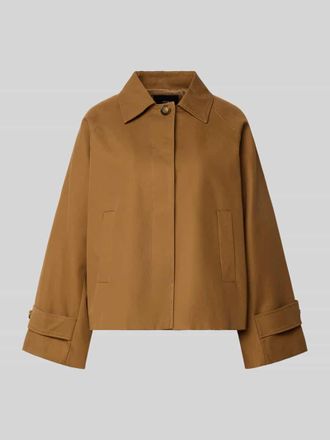 Mango Jacke mit &Auml;rmelriegeln Modell CUBA in Camel, Gr&ouml;&szlig;e XL