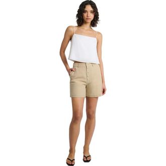 Onia Air Linen Boyfriend Short in Jute at Nordstrom, Size X-Large