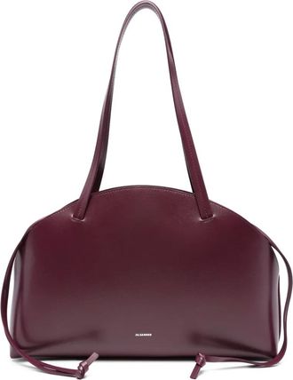 Jil Sander Borsa a spalla Curve - Rosso