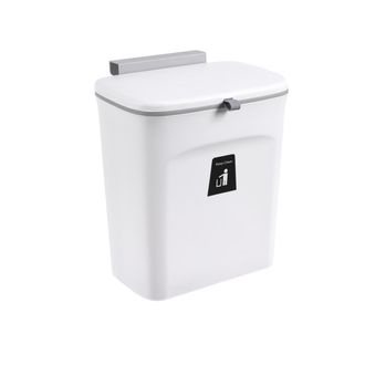 OEM Poubelle Suspendue - 9 L - Para Puerta De Armario O Armario - Cocina Ba&ntilde;o Caravana - Blanco