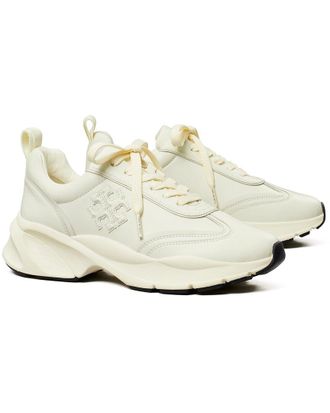 Tory Burch Good Luck Leather Trainer Sneaker