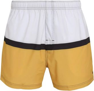 Osklen colour-block swim shorts - men - Elastane/Polyester - GG - Yellow
