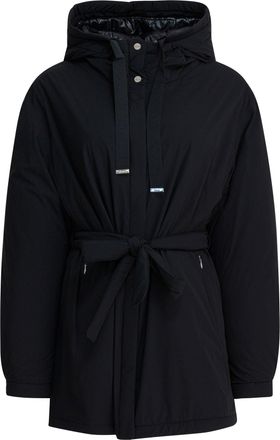Herno Nylon Hooded Jacket Jackets And Coats Nero-Donna