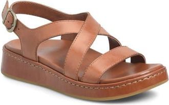B&oslash;rn Victoria Slingback Sandal in Dark Tan Leather at Nordstrom, Size 10