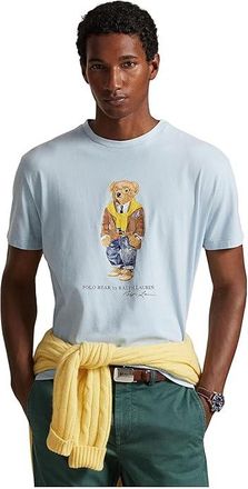 Polo Ralph Lauren Classic Fit Polo Bear Jersey T-Shirt Mens Clothing Southport Blue/Heritage Bear : 2XL, Cotton/Jersey