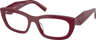 Prada Glasses, female, Red, Size: 54 MM D09V Eyeglasses