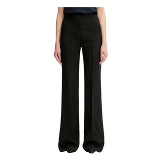 Sportmax Dames, Broeken, Zwart, Maat: XL Leer
