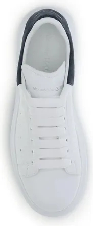 Alexander McQueen Mens Oversize Sneakers White-Blue Grey Sole: Rubber Trainers White/blue