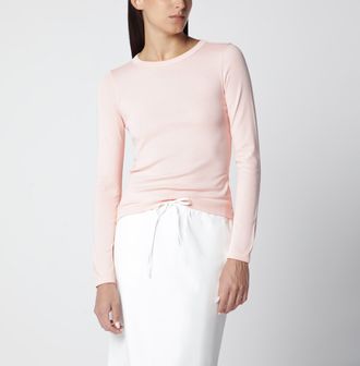 Flore Flore T-shirt a maniche lunghe Max in cotone biologico rosa