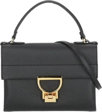 Coccinelle Arlettis Mini Top Handle Bag - Dames - Tassen - Zwart - Maat: ONE Size Zijde