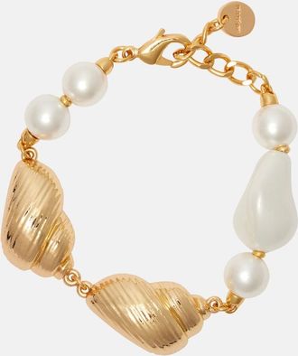 Self Portrait Faux pearl-embellished bracelet