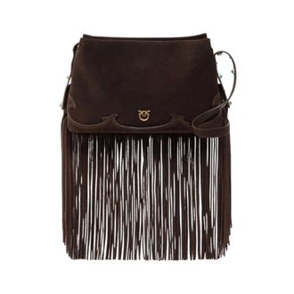 Pinko Cross Body Bags, female, Brown, Size: ONE SIZE One Two Three Bag