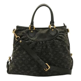 Louis Vuitton Pre-owned Schoudertote Tas - Dames - Pre-owned - Zwart - Maat: ONE Size Denim
