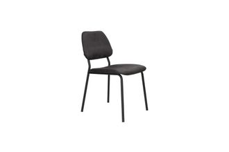 Dutchbone Sill&oacute;n de tela negro