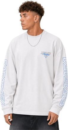 XPLCT Studios Xplct Studios, Tops, Heren, Wit, S, Katoen, Xplct Destiny Longsleeve Heren Wit/blauw