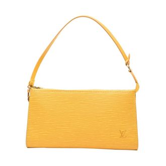 Louis Vuitton Pre-owned Handbags, female, Yellow, Size: ONE SIZE Pre-owned Leather Shoulder Bag