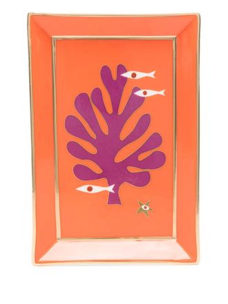 Jonathan Adler Playa tray (17cm x 13cm) - Orange
