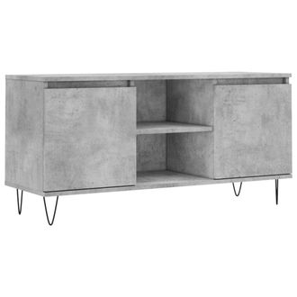 vidaXL Vidaxl - Mobile Porta Tv Grigio Cemento 104x35x50cm In Legno Multistrato