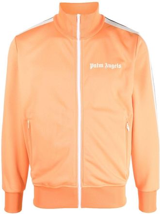 Palm Angels logo-print track jacket - men - Polyester/Polyester - L - Orange