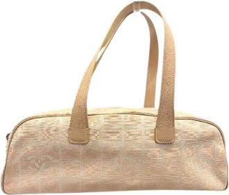 Chanel Pre-owned Handbags, female, Beige, Size: ONE SIZE Pre-owned New Travel Line Hand Boston Bag