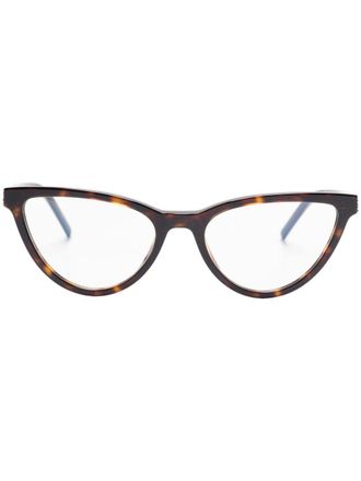 Saint Laurent Eyewear Occhiali cat-eye - Marrone