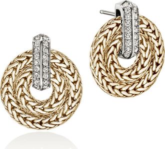 John Hardy Icon Woven Drop Earrings in Gold at Nordstrom