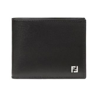 Fendi Squared FF Bifold Wallet - male - Fendi - Wallets & Cardholders - Black - ONE SIZE - Accessories