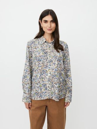 Masai MaIthyria Floral Print Shirt in Placid Blue at Nordstrom, Size Xx-Large
