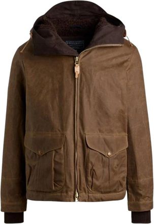 Manifattura Ceccarelli 7066 Blazerjas - Heren - Winterjassen - Bruin - 3XS - Katoen - Jassen