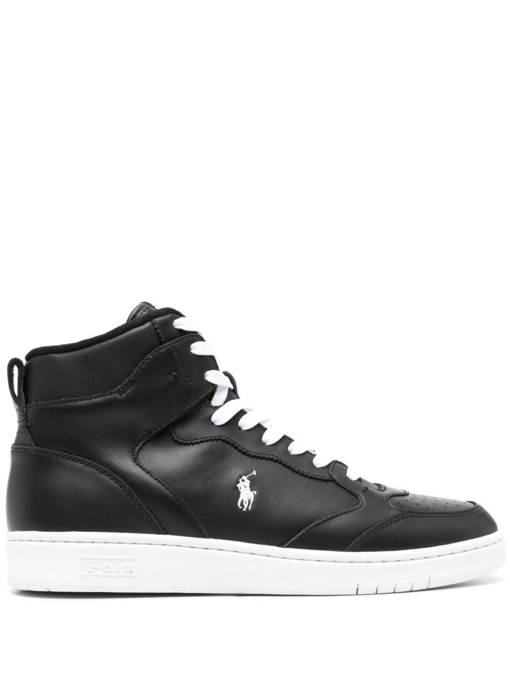 スニーカー Polo Ralph Lauren High Top Lace Sneakers Polo Ralph Lauren Boys' Jaxson Hi-Top Sneakers (Infant