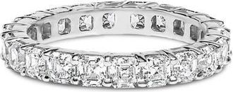 House of Brilliance 14K White Gold 2 1/3 Cttw Asscher Cut Lab Grown Diamond Eternity Band Ring at Nordstrom