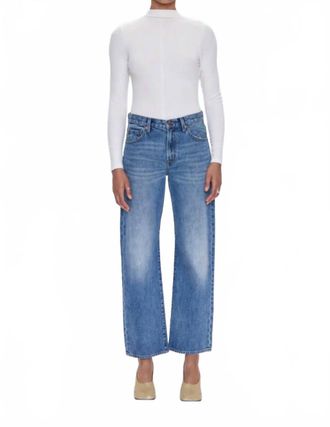 Pistola Denim Lexi Mid Rise Bowed Straight Jeans In Metropolis