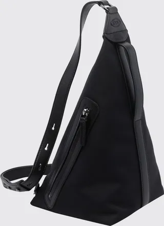 Tod's Zaino monospalla in nylon e nappa con logo impresso