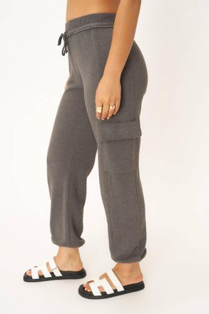 Bloomingdale's Raven Raw Edge Cargo Pant In Vintage Black