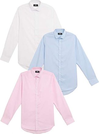 Jacamo 3 Pack Long Sleeve Formal Shirt
