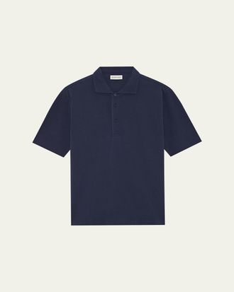 Frescobol Carioca Mens Cotton Pique Polo Shirt
