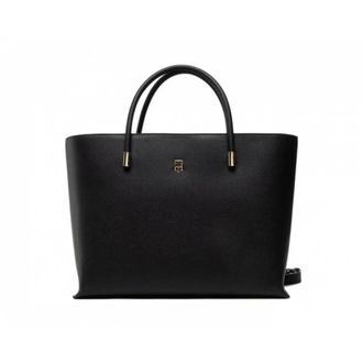 Tommy Hilfiger Tote Bags, female, Black, Size: ONE SIZE Elegant Tote Bag for Fashionable Women