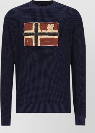 Napapijri ribbed crew neck jumper