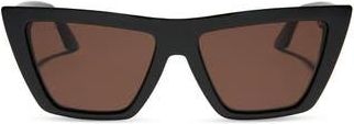DIFF Eyewear Winona Square Sunglasses in Black Brown at Nordstrom Rack